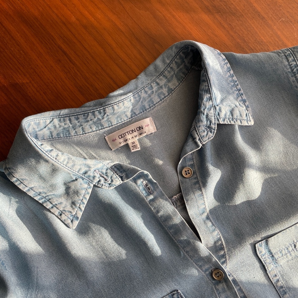 Cotton On Denim Shirt Womens M
